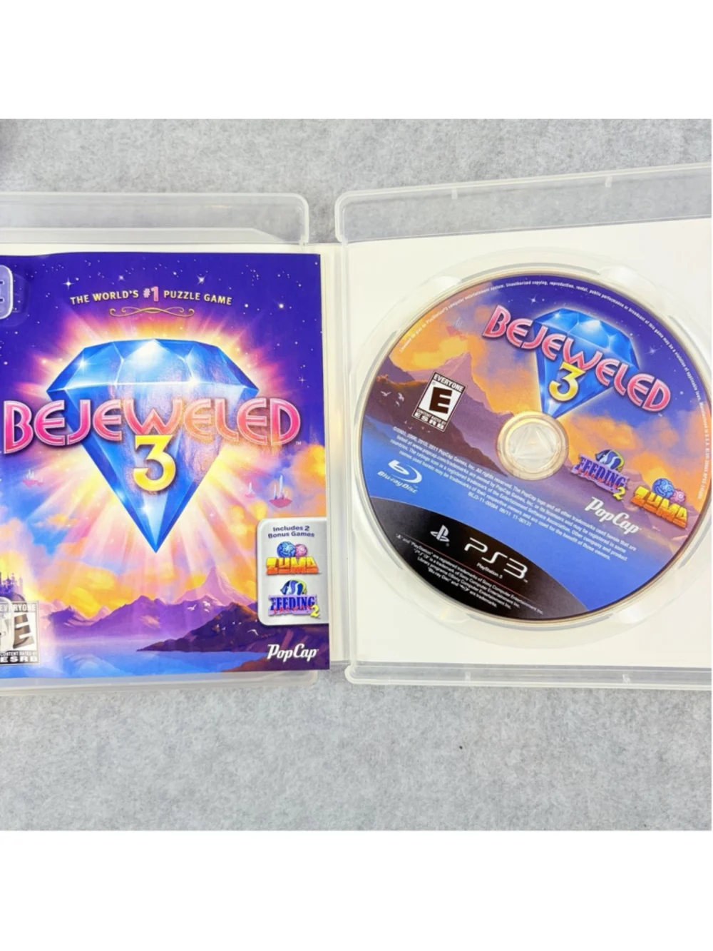 Bejeweled 3 Sony Playstation 3 PS3 Complete Tested